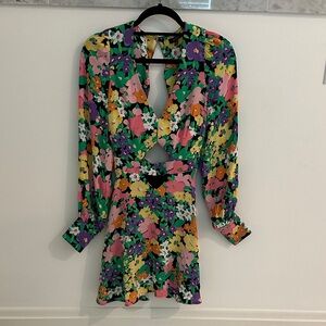 AFRM Multicolor Floral Dress